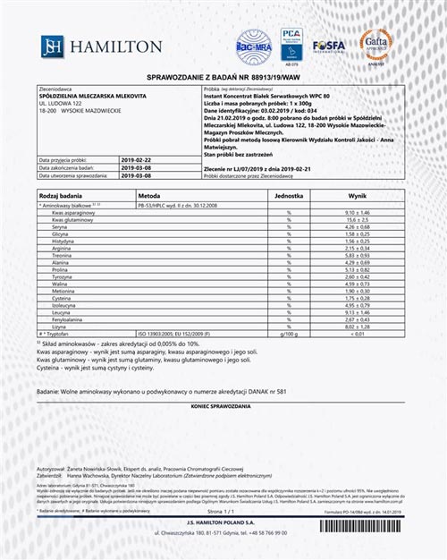 پروتئین وی کنسانتره ملکوویتا 80 درصد | برند لهستانی