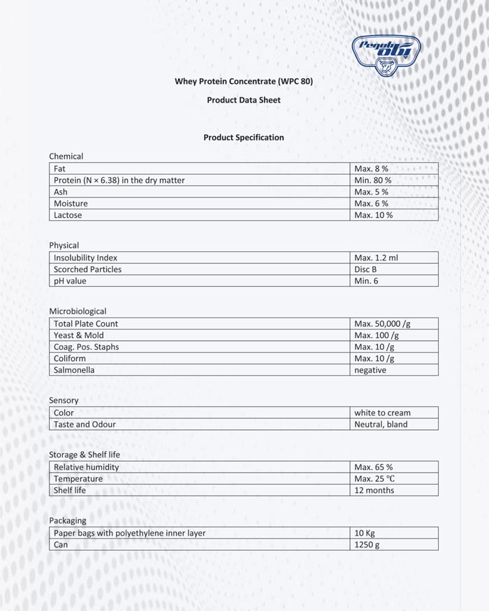 پروتئین وی پگاه خراسان 100% WPC | وزن 10 کیلویی